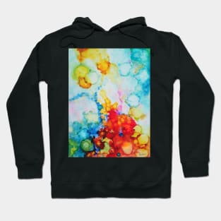 Emergence Alcohol Ink Abstract Art by Molly Harrison Hoodie